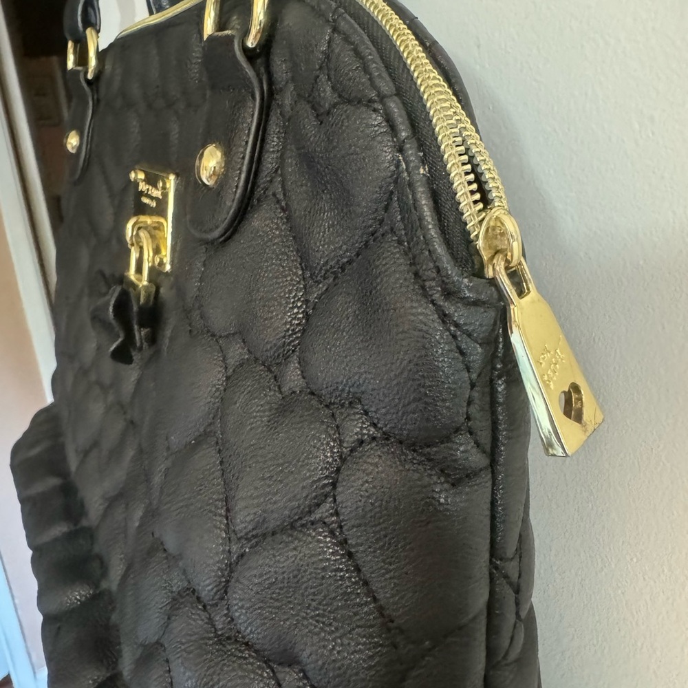 Betsy Johnson quilted hearts purse - Picture 3 of 16